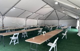 tent rental for outdoor break space/employee lounge